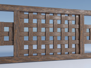wicker border 3D 모델