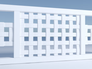 wicker border Modèle 3D