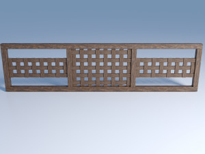 wicker border Modèle 3D