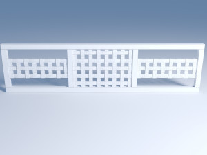 wicker border Modèle 3D