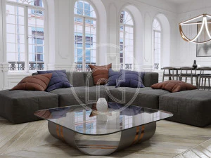 white interior 3D Model