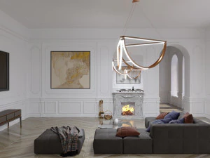 white interior 3D Model