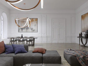white interior 3D Model