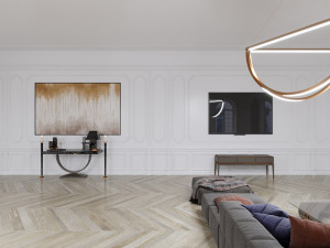 white interior 3D-Modell