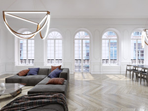 white interior 3D-Modell