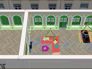 white interior 3D-Modell