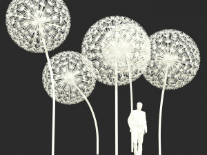 dandelion street decoration 3D Model