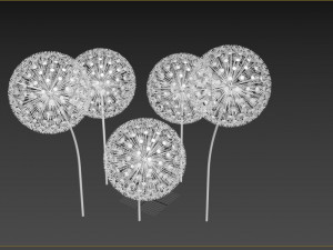 dandelion street decoration Modello 3D