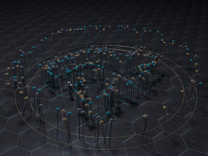 sticks for street decoration 3D 模型