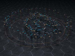 sticks for street decoration 3D 模型