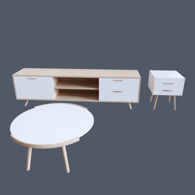 furniture set Modelo 3D .c4d .max .obj .3ds .fbx .stl .blend 