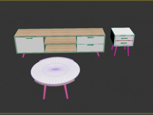 furniture set Modelo 3D