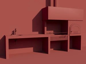 बारबेक्यू 3D मॉडल