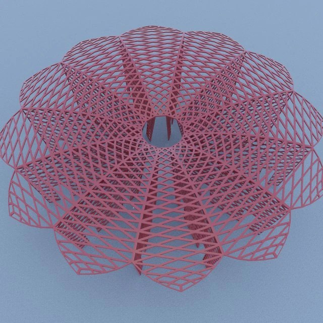 parametric stand park 3D Model .c4d .max .obj .3ds .fbx .stl .blend 