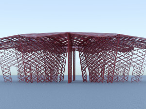 parametric stand park Modelo 3D