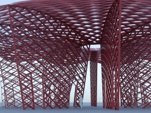 parametric stand park Modelo 3D