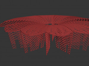parametric stand park Modelo 3D