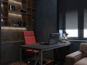 workplace room 3D 模型
