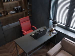 workplace room 3D 模型