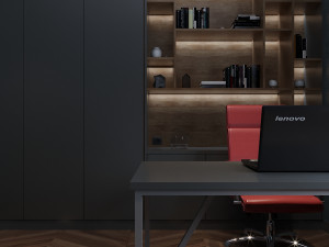 workplace room 3D 模型