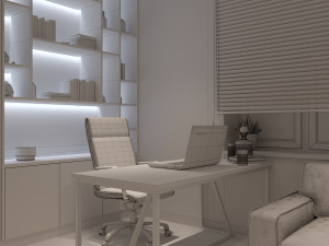 workplace room 3D 模型