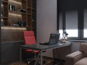 workplace room 3D 模型