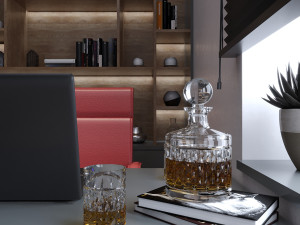 workplace room 3D 模型