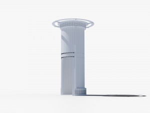 Advertising column street billboard 3D मॉडल