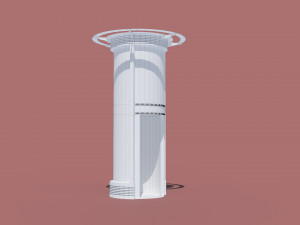 Advertising column street billboard 3D मॉडल