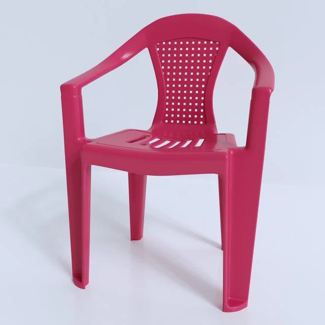 plastic chair 3D Model .c4d .max .obj .3ds .fbx .stl .blend 