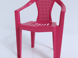 plastic chair 3D 模型