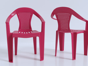 plastic chair 3D Модель