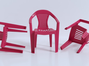 plastic chair 3D Модель