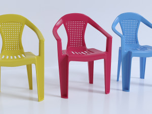 plastic chair 3D Модель