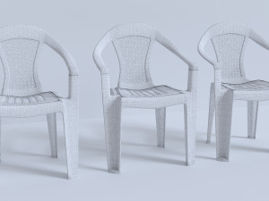 plastic chair 3D Модель