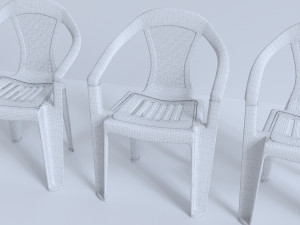 plastic chair 3D Модель