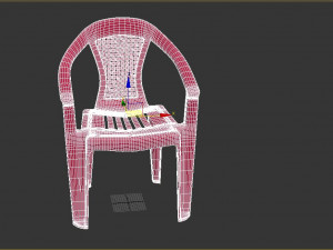 plastic chair 3D Модель