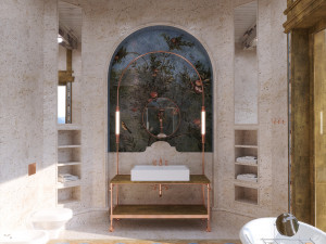 Bathroom in a Provance style 3D Model