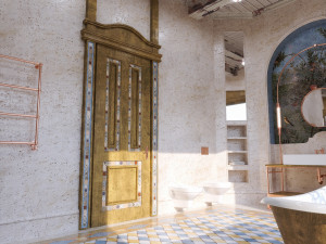Bathroom in a Provance style 3D Model