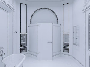 Bathroom in a Provance style 3D Model
