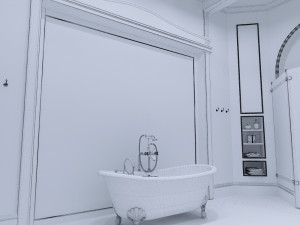 Bathroom in a Provance style 3D Model