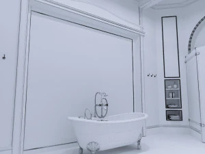 Bathroom in a Provance style 3D Model