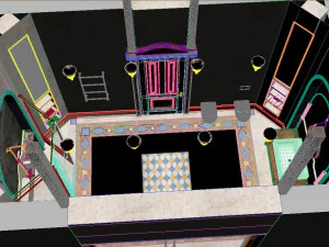 Bathroom in a Provance style 3D Model