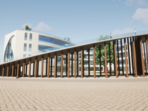 buta building concept Model 3D