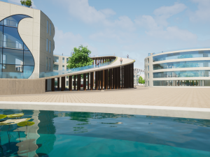 buta building concept Model 3D