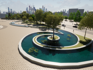 buta building concept Model 3D