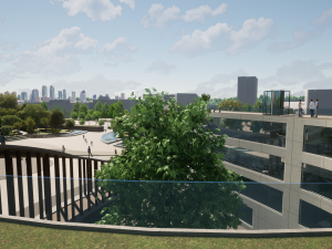 buta building concept Model 3D