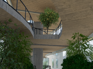 buta building concept Model 3D