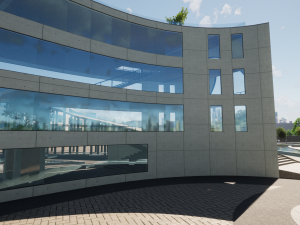 buta building concept Model 3D