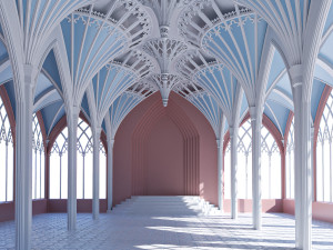 gothic hall 3D Model